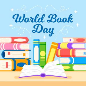 Flat Design World Book Day – Book & Reading Vector Graphics